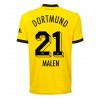 Borussia Dortmund Donyell Malen #21 Hemmatröja 2023-24 Korta ärmar